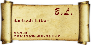 Bartsch Libor névjegykártya
